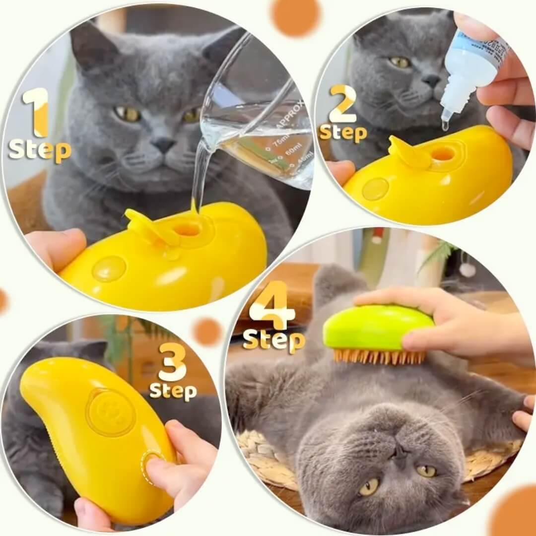 KittySpa™ - Brosse à Vapeur pour Chats
