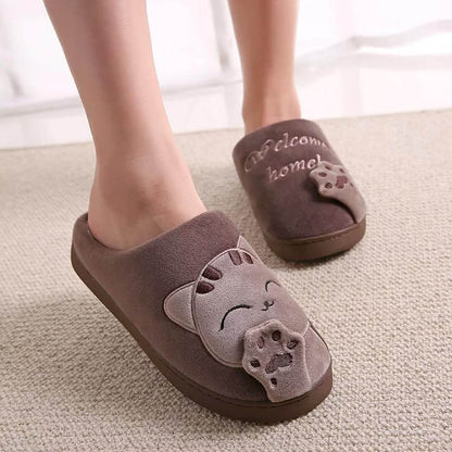 Chaussons Douillets Chat