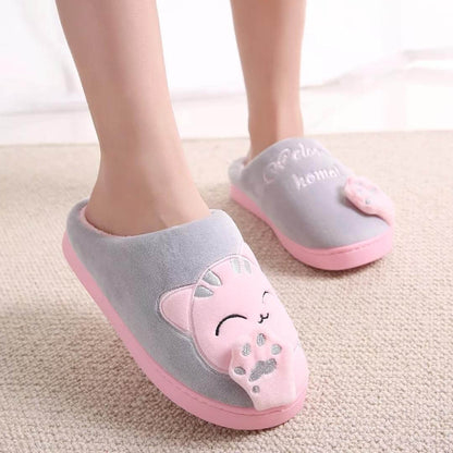Chaussons Douillets Chat